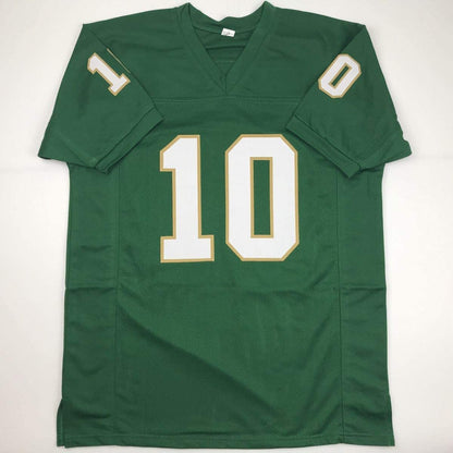 Autographed/Signed Robert Griffin III Heisman 2011 Baylor Green College Football Jersey JSA COA