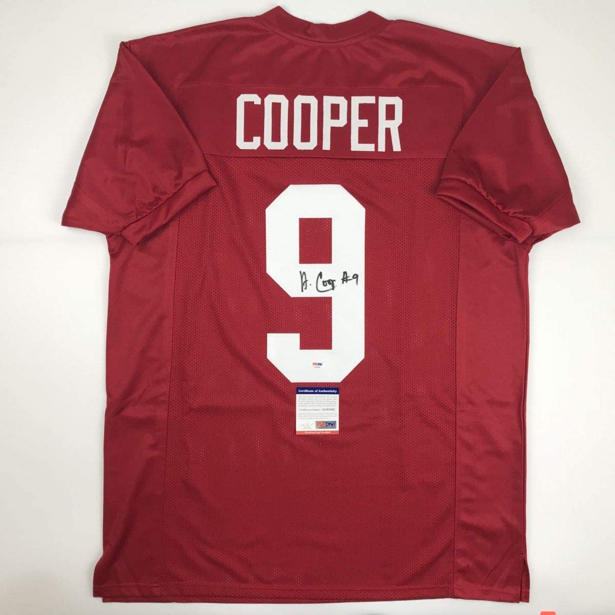 Autographed/Signed Amari Cooper Alabama Red College Football Jersey PSA/DNA COA