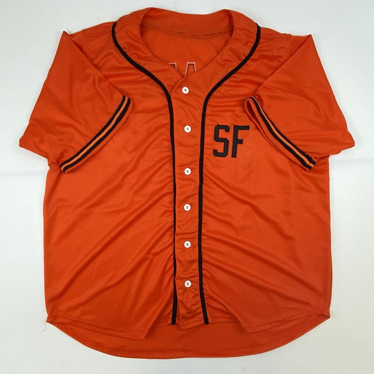 Autographed/Signed Jack Clark San Francisco Orange Baseball Jersey JSA COA