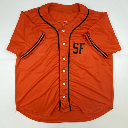 Autographed/Signed Jack Clark San Francisco Orange Baseball Jersey JSA COA
