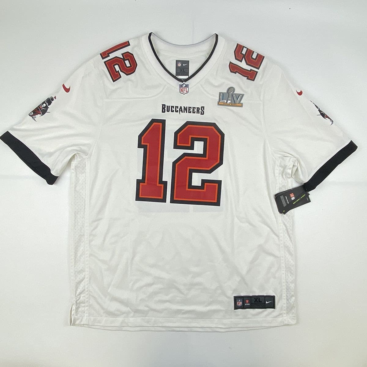 Autographed/Signed Tom Brady Tampa Bay Buccaneers White Authentic Nike Game Football Jersey Fanatics COA