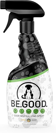 BE.GOOD. Pet Odor Eliminator for Strong Odor, 16oz Spray, Citrus Agave - Pet Odor Eliminator for Home - Dog Urine Odor Eliminator - Pet Odor Eliminator for Carpet, Pet Beds, Upholstery & More