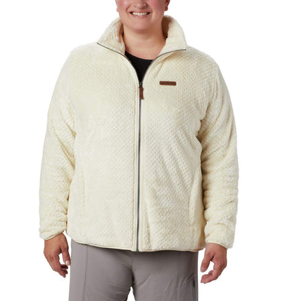 Columbia Women's Fire Side II Sherpa Full Zip, Chalk, Small