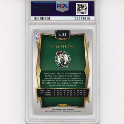 Graded 2016-17 Panini Select Jaylen Brown #33 Rookie RC Basketball Card PSA 10 Gem Mint