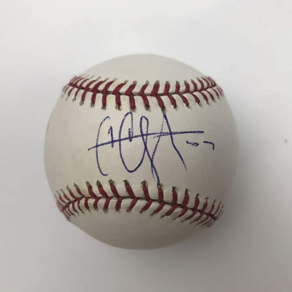 Autographed/Signed CC C.C. Sabathia Yankees Rawlings Official Major League Baseball ROML Beckett BAS COA