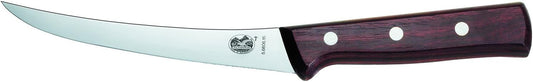 Victorinox 6" Professional Boning Knife, Curved Blade, Semi-stiff, Maple Wood Handle 5.6606.15