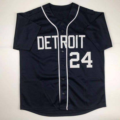 Autographed/Signed Miguel Cabrera Detroit Blue Baseball Jersey JSA COA
