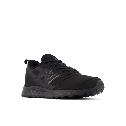 New Balance Kid's Fresh Foam 650 V1 Lace-up Running Shoe, Black/Black, 2 Little Kid
