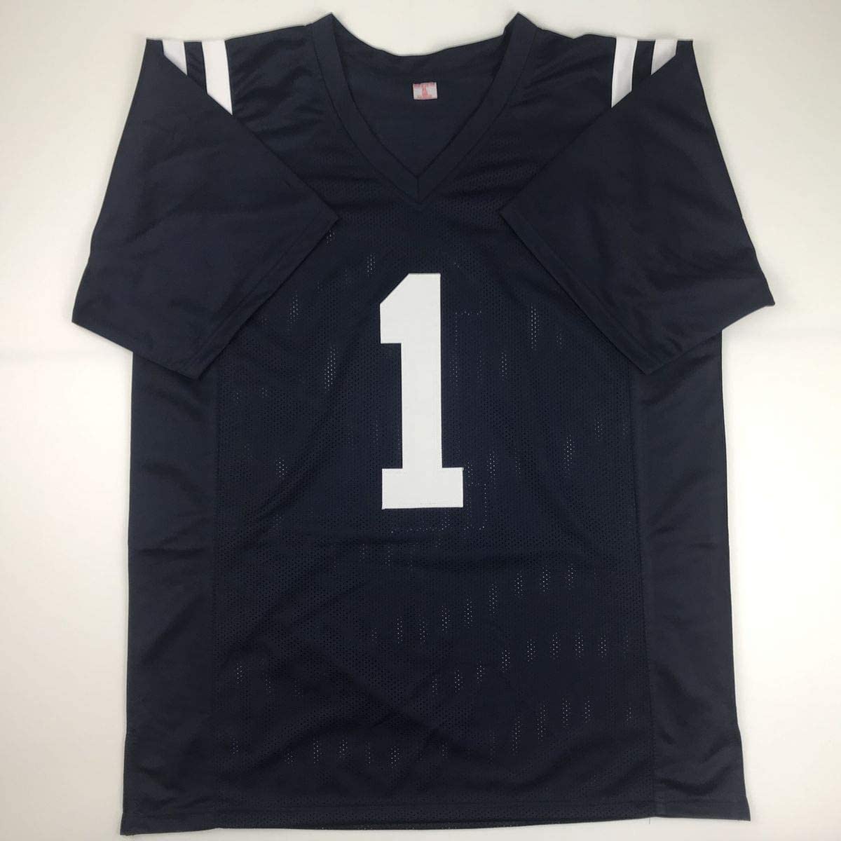 Autographed/Signed AJ A.J. Brown Ole Miss Blue College Football Jersey JSA COA