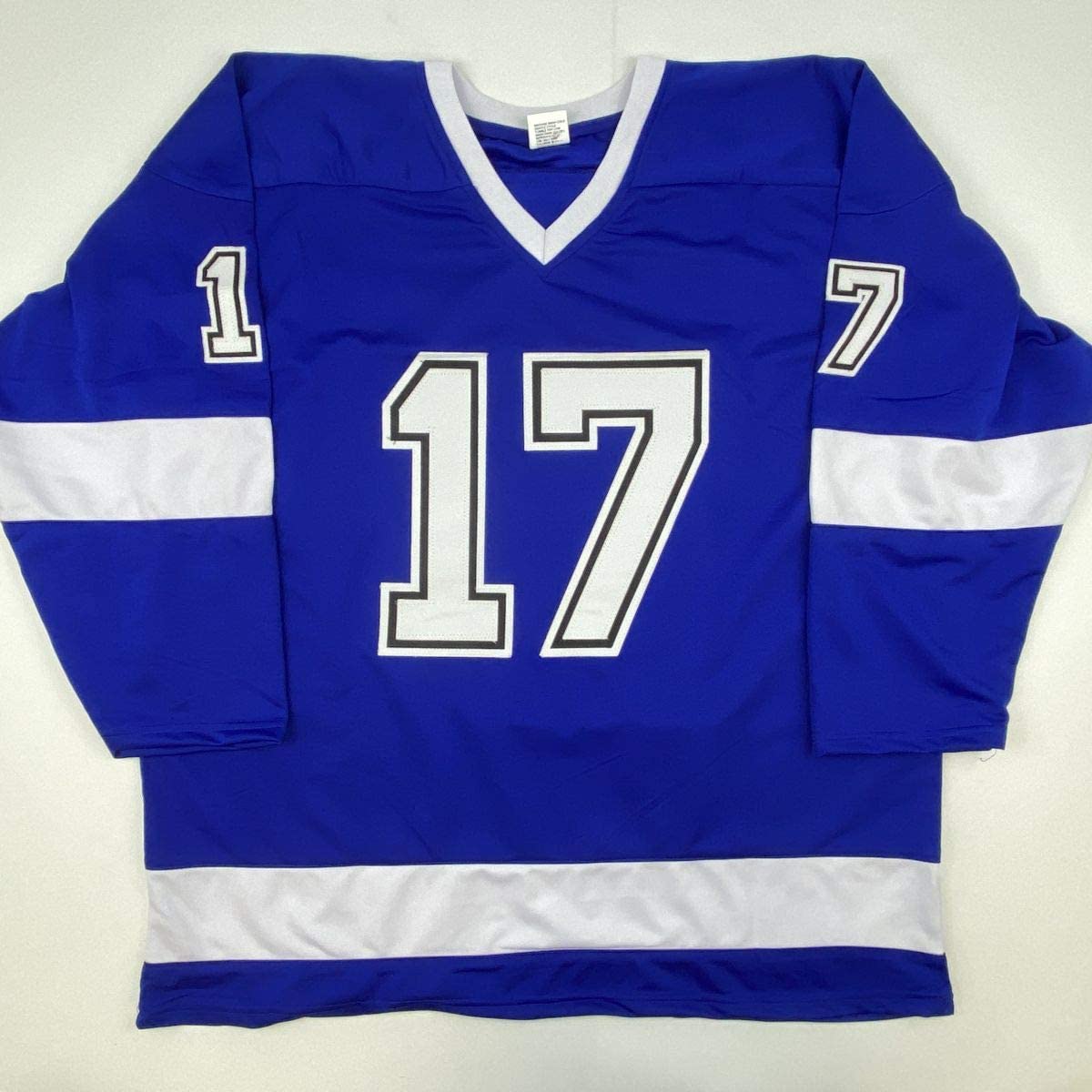 Autographed/Signed Alex Killorn Tampa Bay Blue Hockey Jersey PSA/DNA COA