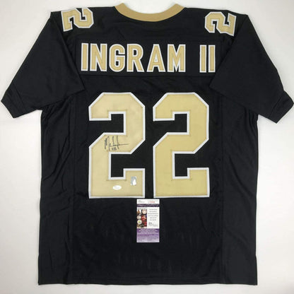 Autographed/Signed Mark Ingram II New Orleans Black Football Jersey JSA COA
