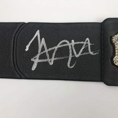 Autographed/Signed Khabib Nurmagomedov Black Toy Replica UFC Championship Title Belt Beckett BAS COA