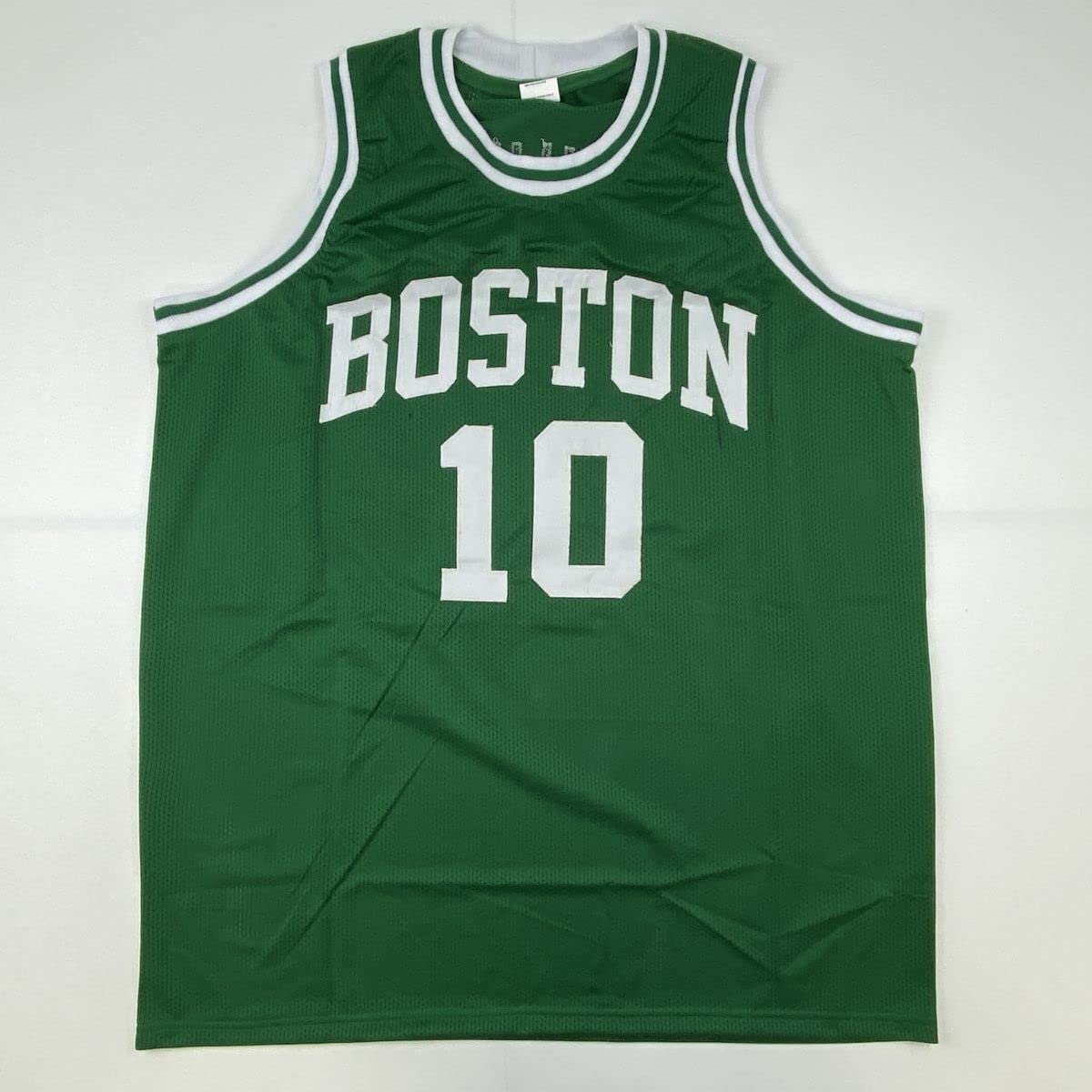 Autographed/Signed Jo Jo JoJo White Boston Green Basketball Jersey JSA COA