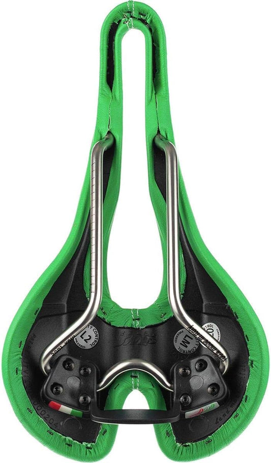 Selle SMP Pro Saddle with Steel Rails (Green)