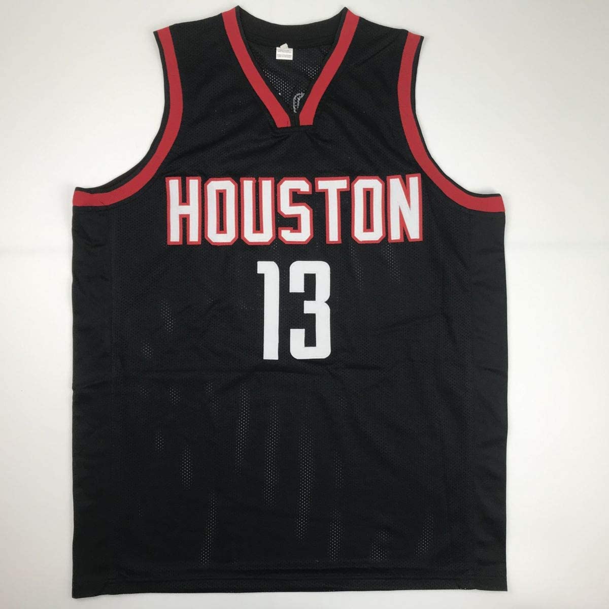 Autographed/Signed James Harden Houston Black Basketball Jersey Beckett BAS COA
