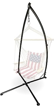 Backyard Expressions Hammock Swing Stand for Indoor/Outdoor, Heavy Duty Hanging Chair Stand