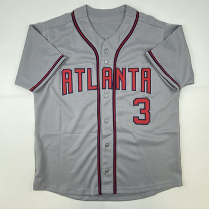 Autographed/Signed Dale Murphy Atlanta Grey Baseball Jersey JSA COA