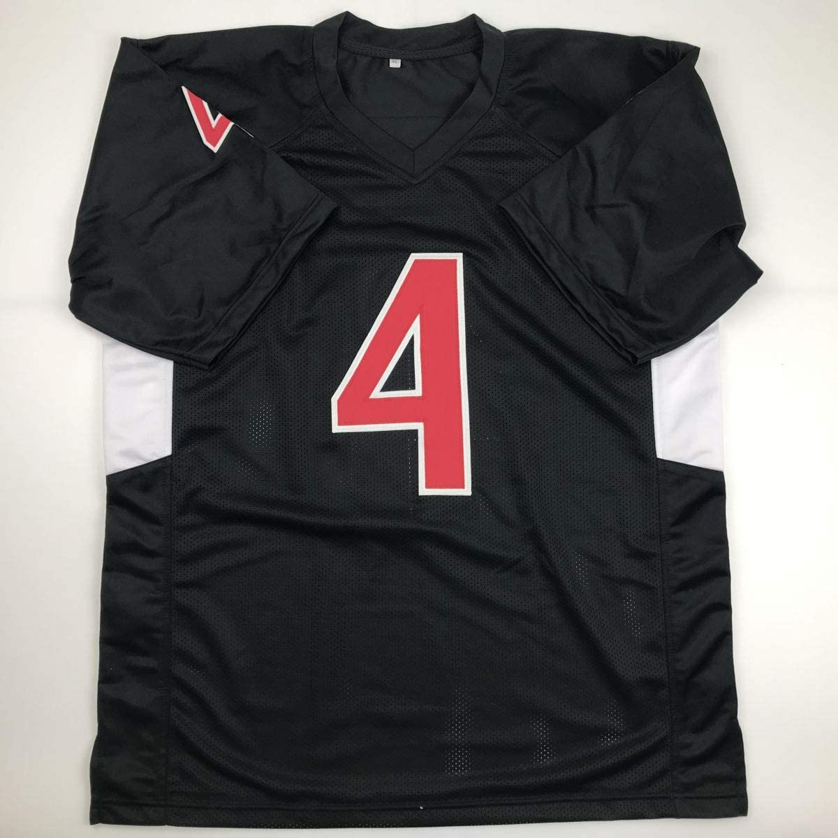 Autographed/Signed Derek Carr Fresno State Black College Football Jersey Beckett BAS COA