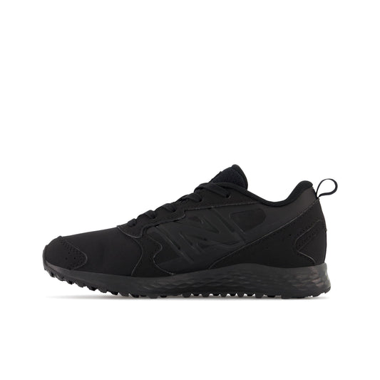 New Balance Kid's Fresh Foam 650 V1 Lace-up Running Shoe, Black/Black, 2 Little Kid