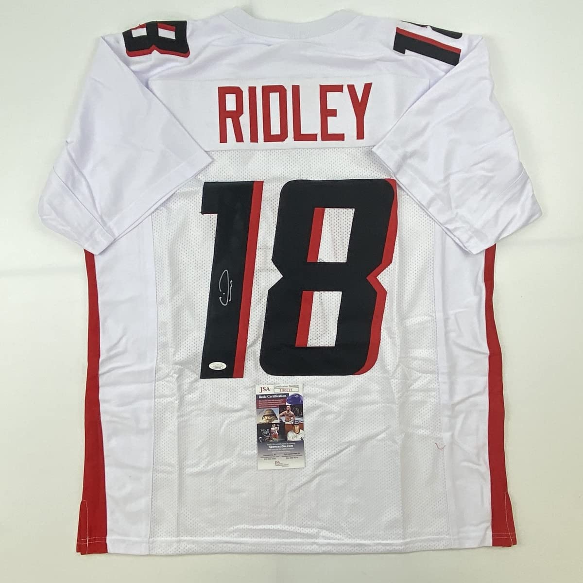 Autographed/Signed Calvin Ridley Atlanta White Football Jersey JSA COA