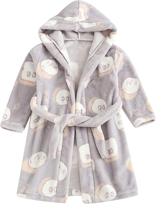 Baby Girl Newborn Clothes Toddler Baby Boys Girls Cartoon Bathrobes Flannel Night-Robe Sleepwear