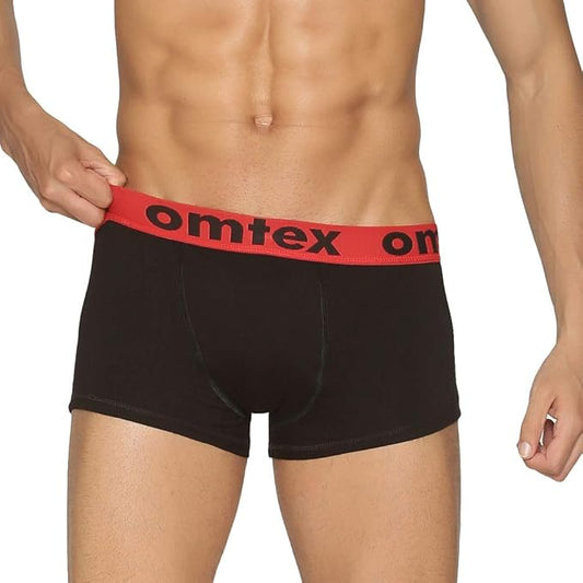 Athletic Jockshorts Stretchable Supporter Full Covered with Athletic Cup Pocket Ideal for Workout and Sports Quick Dry Moisture Wicking Underwear Boxer Trunk Black - Medium