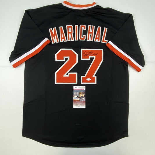 Autographed/Signed Juan Marichal San Francisco Black Baseball Jersey JSA COA