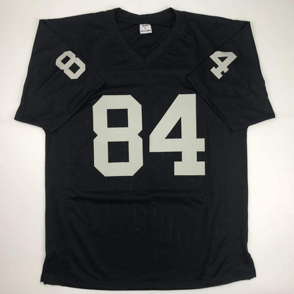 Autographed/Signed Antonio Brown Oakland Black Football Jersey Beckett BAS COA
