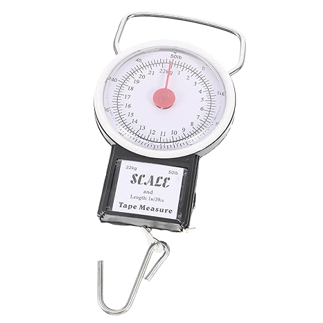Portable Scale Portable Fruit Weighing Scale for Luggage & Travel Luggage Scales for Suitcases Hanging Electric Scale Digital Luggage Scale Fishing Scale Metal Mini Weight Scale