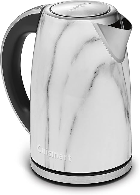 Cuisinart JK17-MTG Electric Cordless 1.7-Liter Tea Kettle, Marble- Certified Refurbished