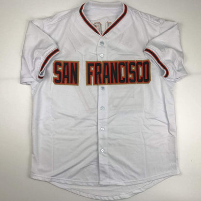 Autographed/Signed Juan Marichal San Francisco White Baseball Jersey JSA COA