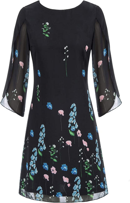 GRACE KARIN Women Loose Chiffon Dress Elegant Evening Dress for Cocktail Party