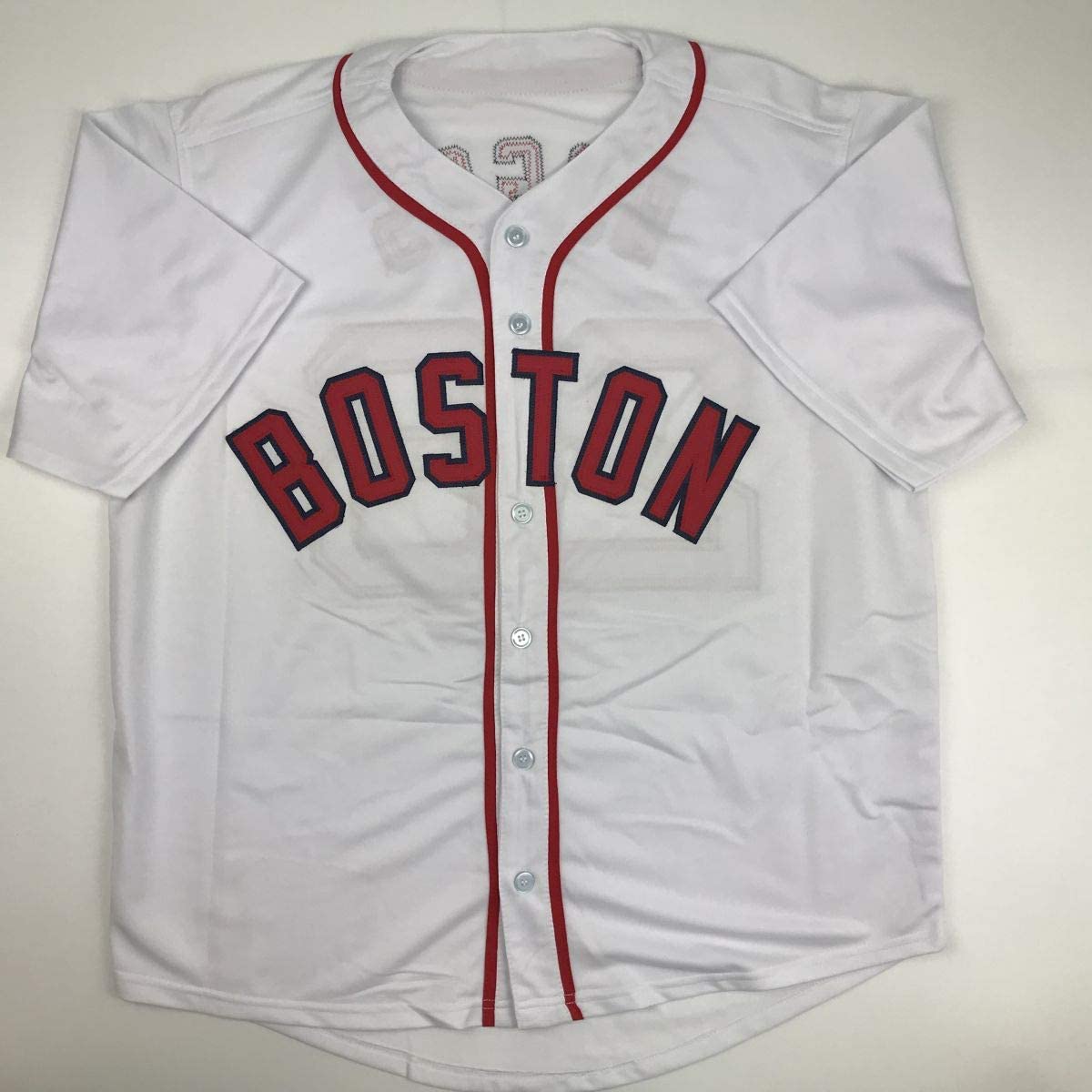 Autographed/Signed Wade Boggs Boston White Baseball Jersey JSA COA
