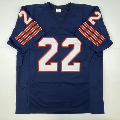 Autographed/Signed Matt Forte Chicago Blue Football Jersey JSA COA