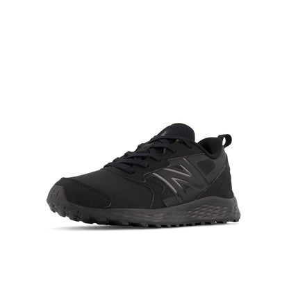 New Balance Kid's Fresh Foam 650 V1 Lace-up Running Shoe, Black/Black, 2 Little Kid