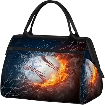 Blue Galaxy Travel Gym Bag - Large Capacity Tote Bag for Men, Women, Girls - Shoulder Weekender Overnight Bag for Travel, Yoga, School, Mommy Hospital Bag for Labor and Delivery