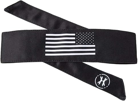 HK Army Paintball Headband - USA Black/White