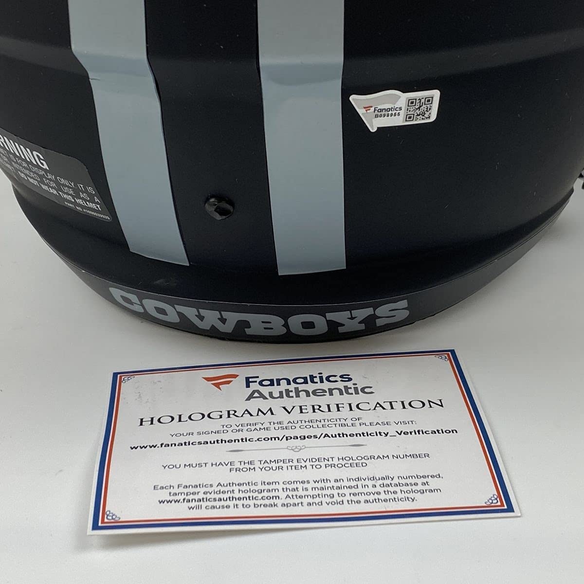 Autographed/Signed CeeDee Lamb Eclipse Dallas Cowboys Full Size FS F/S Replica Football Helmet Fanatics COA