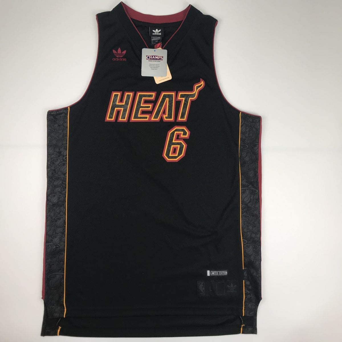Autographed/Signed LeBron James Miami Heat Black Limited Edition Basketball Jersey Upper Deck UDA COA