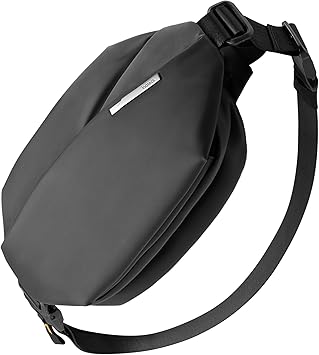 Inateck Sling Bag X, 4L Multi-pocket Crossbody Shoulder Chest Bag with Adjustable Shoulder Strap, Water-resistant Sling Backpack for Men, Women, Travel, Daily Use, Cycling, Hiking, Black, Large