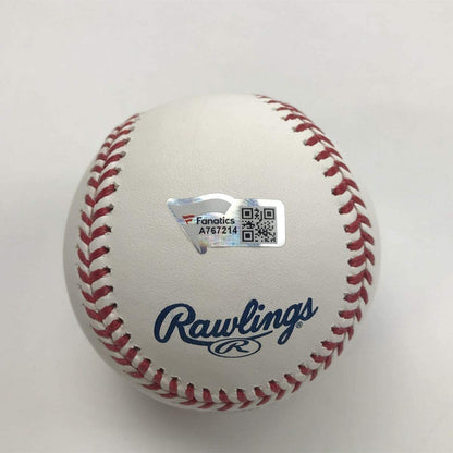 Autographed/Signed Juan Soto Rawlings Official Major League Baseball ROML Fanatics & MLB COA