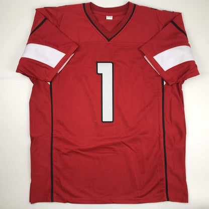 Autographed/Signed Kyler Murray Arizona Red Football Jersey JSA COA