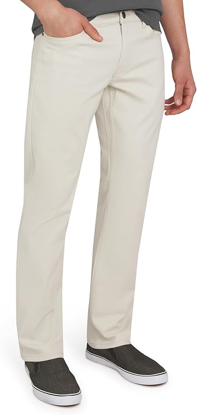 Quiksilver Men's 5 Pocket Straight Fit Stretch Waist Casual Chino Pants