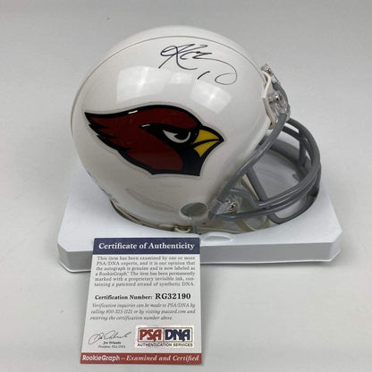 Autographed/Signed Kyler Murray Arizona Cardinals Football Mini Helmet PSA/DNA COA