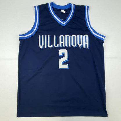 Autographed/Signed Collin Gillespie Villanova Blue College Basketball Jersey PSA/DNA COA