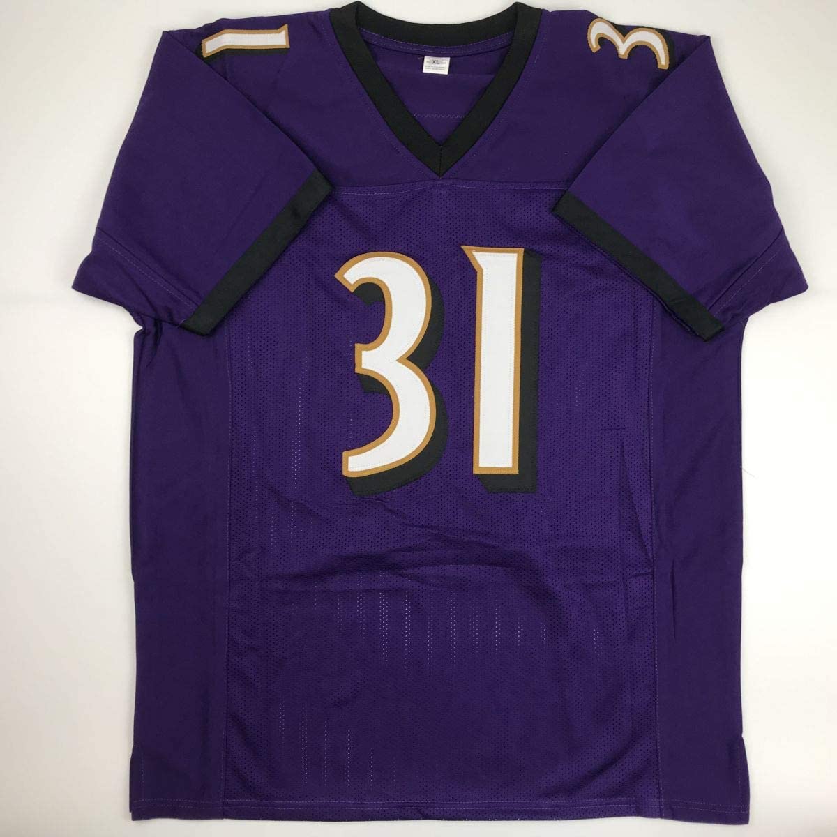 Autographed/Signed Jamal Lewis Baltimore Purple Football Jersey JSA COA