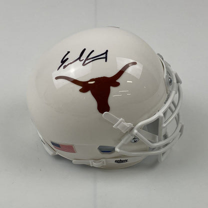 Autographed/Signed Earl Campbell Texas Longhorns College Football Mini Helmet Beckett BAS COA