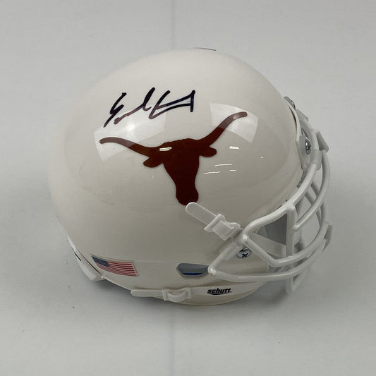 Autographed/Signed Earl Campbell Texas Longhorns College Football Mini Helmet Beckett BAS COA
