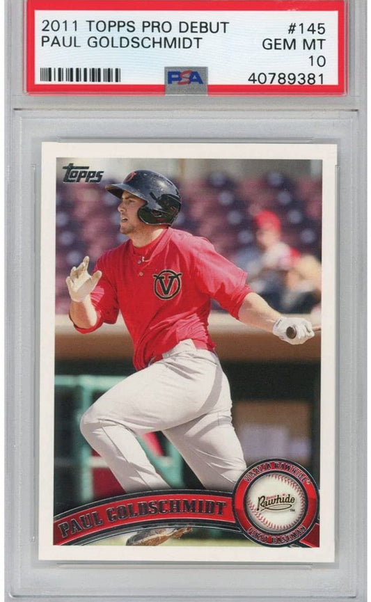 Graded 2011 Topps Pro Debut Paul Goldschmidt #145 Rookie RC Baseball Card PSA 10 Gem Mint