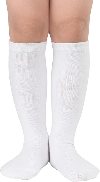 American Trends Kids Child Athletic Socks Striped Knee High Tube Soccer Socks Baseball Softball Socks for Toddler Girls